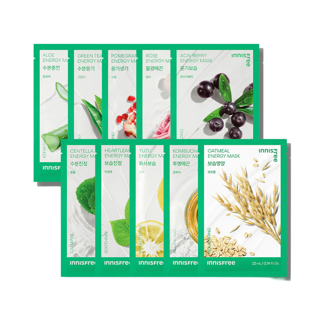 Energy Sheet Masks (10 types)