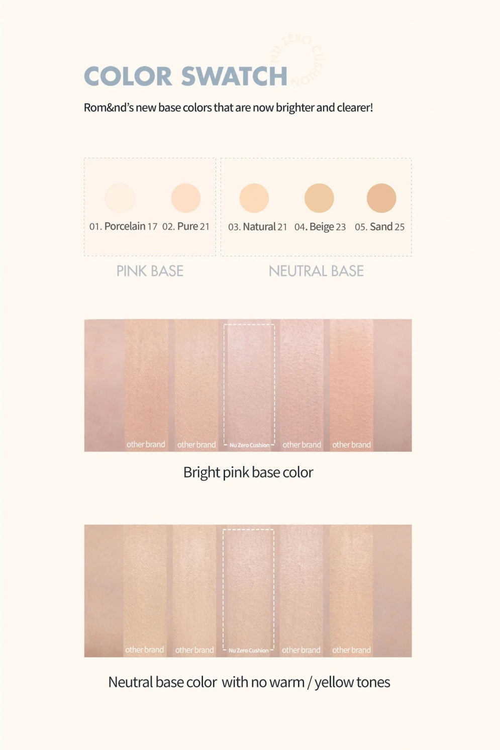 Nu Zero Cushion (5 shades)