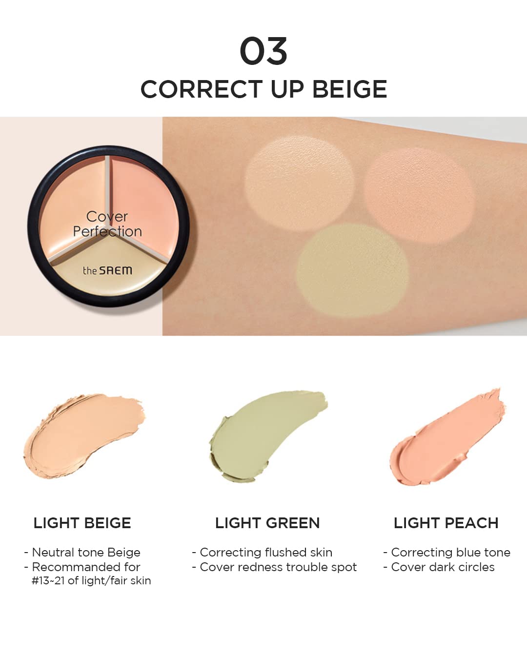 Cover Perfection Triple Pot Concealer (3 shades)