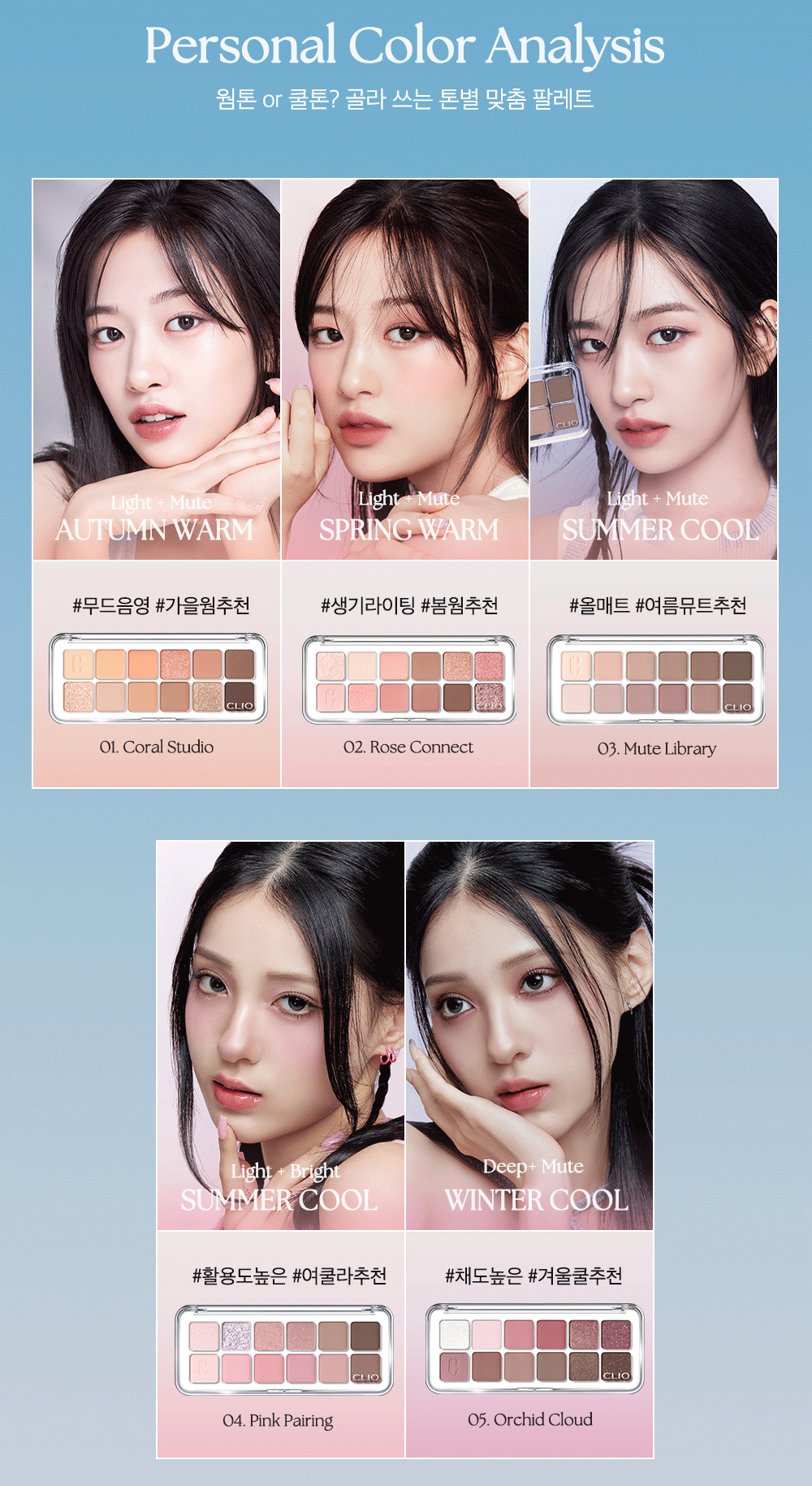 Pro Eye Palette Air (5 shades) + Pro Single Shadow Set