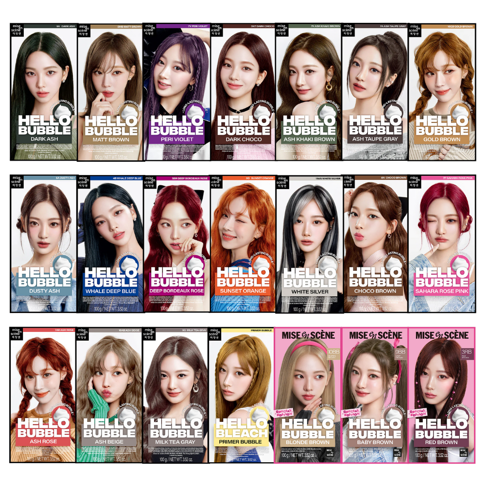 Mise en Scene x AESPA Hello Bubble Hair Dye (22 shades)