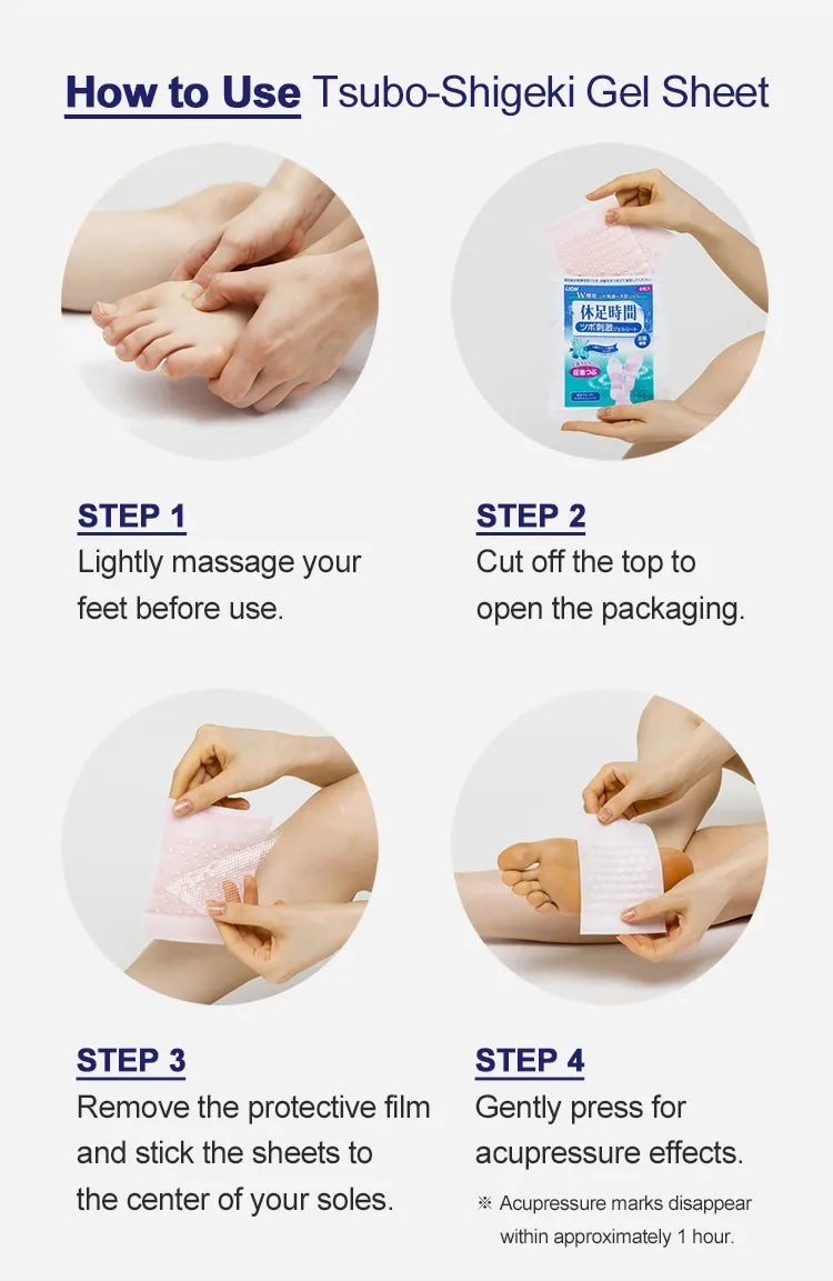 Kyusoku Jikan Patches for Feet (4 sheets)