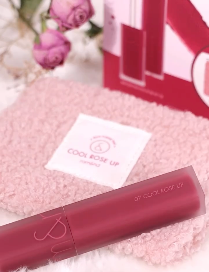 Cool Rose Up Set 2pc (Blur Fudge Tint + Mini Pouch)