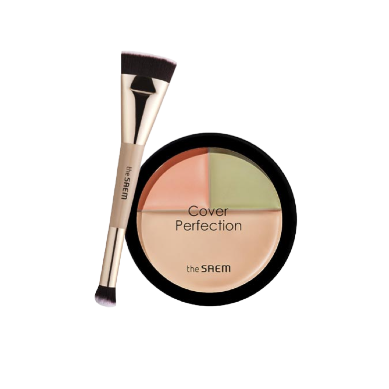 Cover Perfection Triple Foundation Balm + Brush 2pc Set