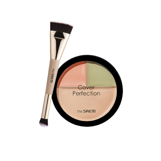 Cover Perfection Triple Foundation Balm + Brush 2pc Set