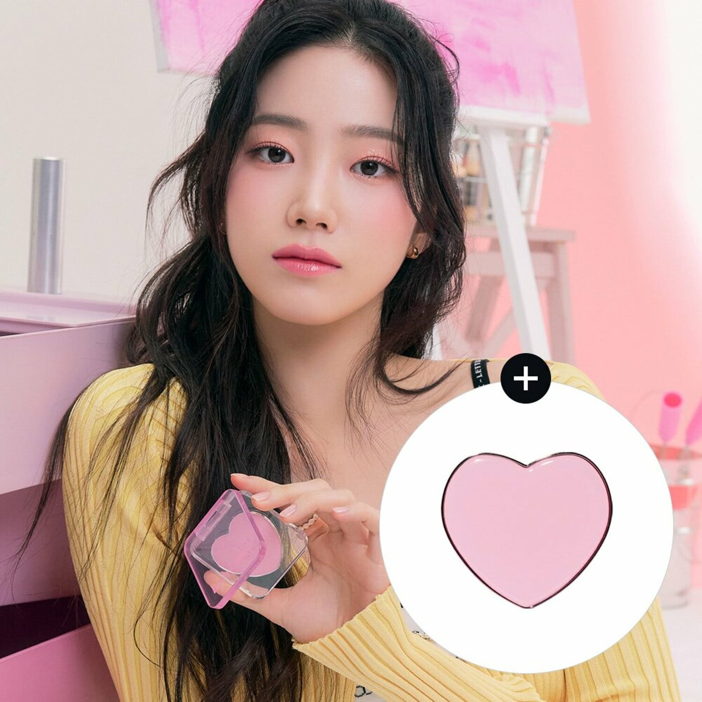 Heart Pop Blusher Special Set + FREE Heart Grip Tok (2 types)