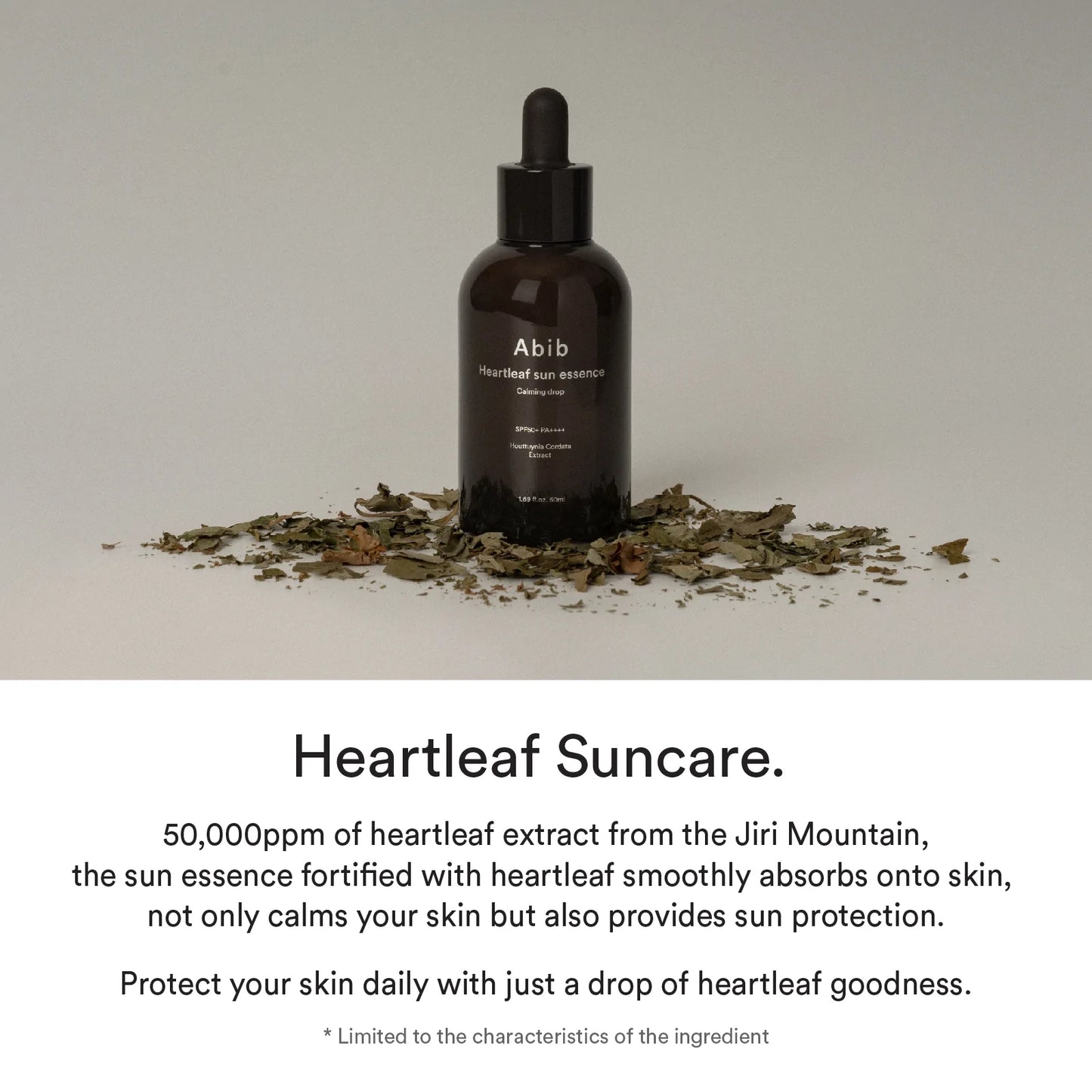 Heartleaf Sun Essence Calming drop SPF 50+/PA++++ 50ml (pre-order)