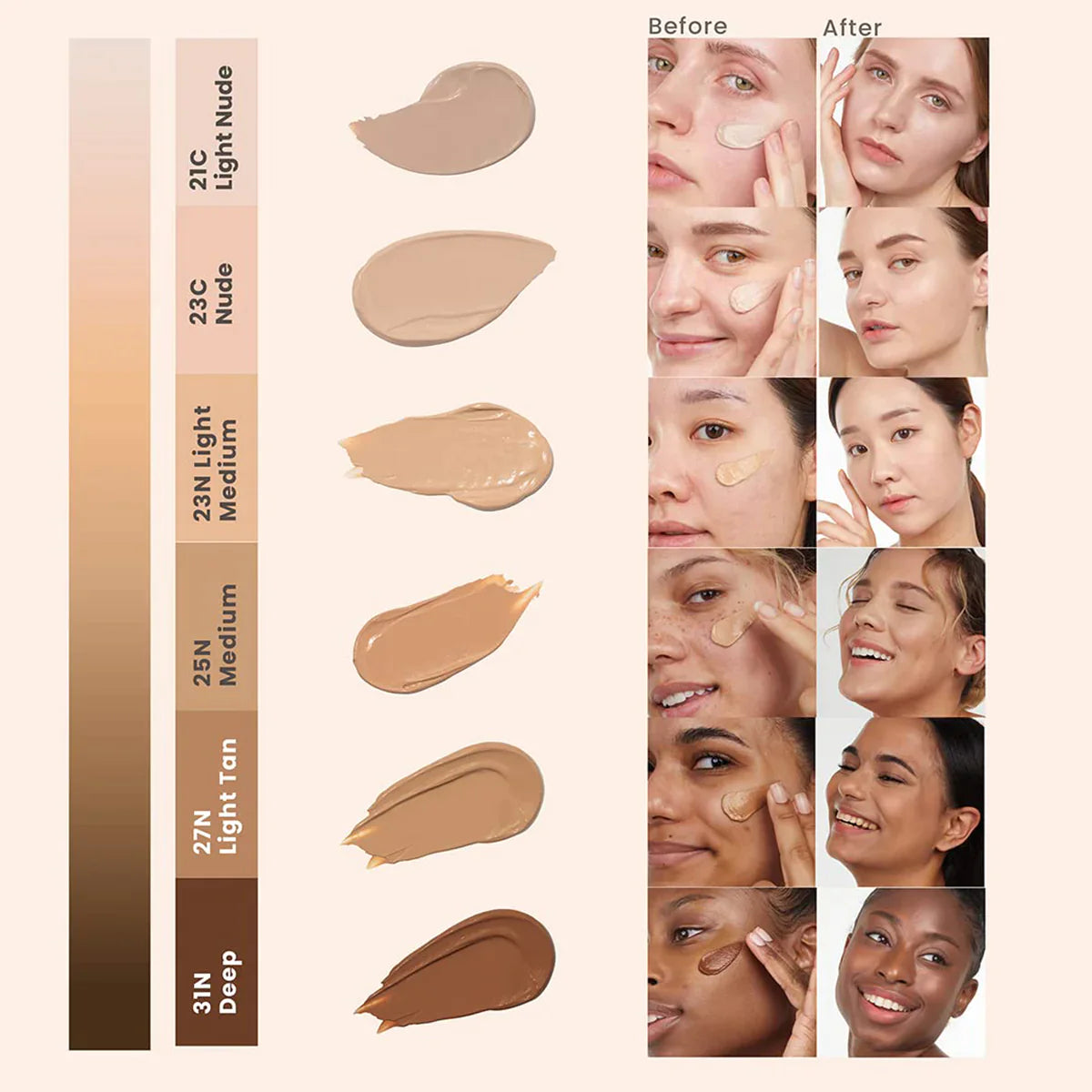Moringa Ceramide BB Cream SPF30 PA++ (6 shades)