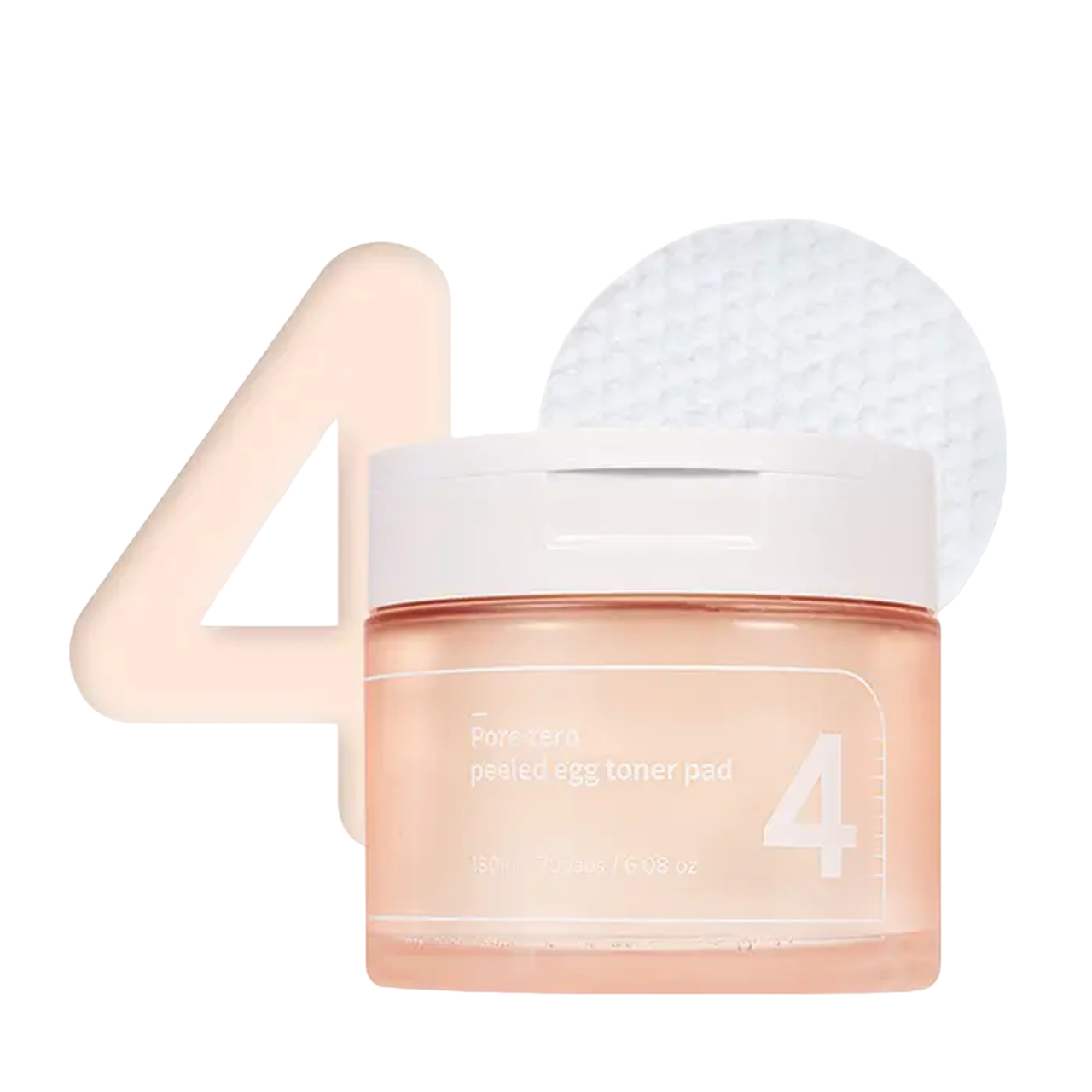 No.4 Pore Zero Peeled Egg Toner Pad 70pc