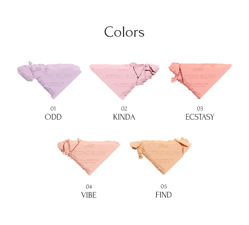 FItting Blush (5 types)