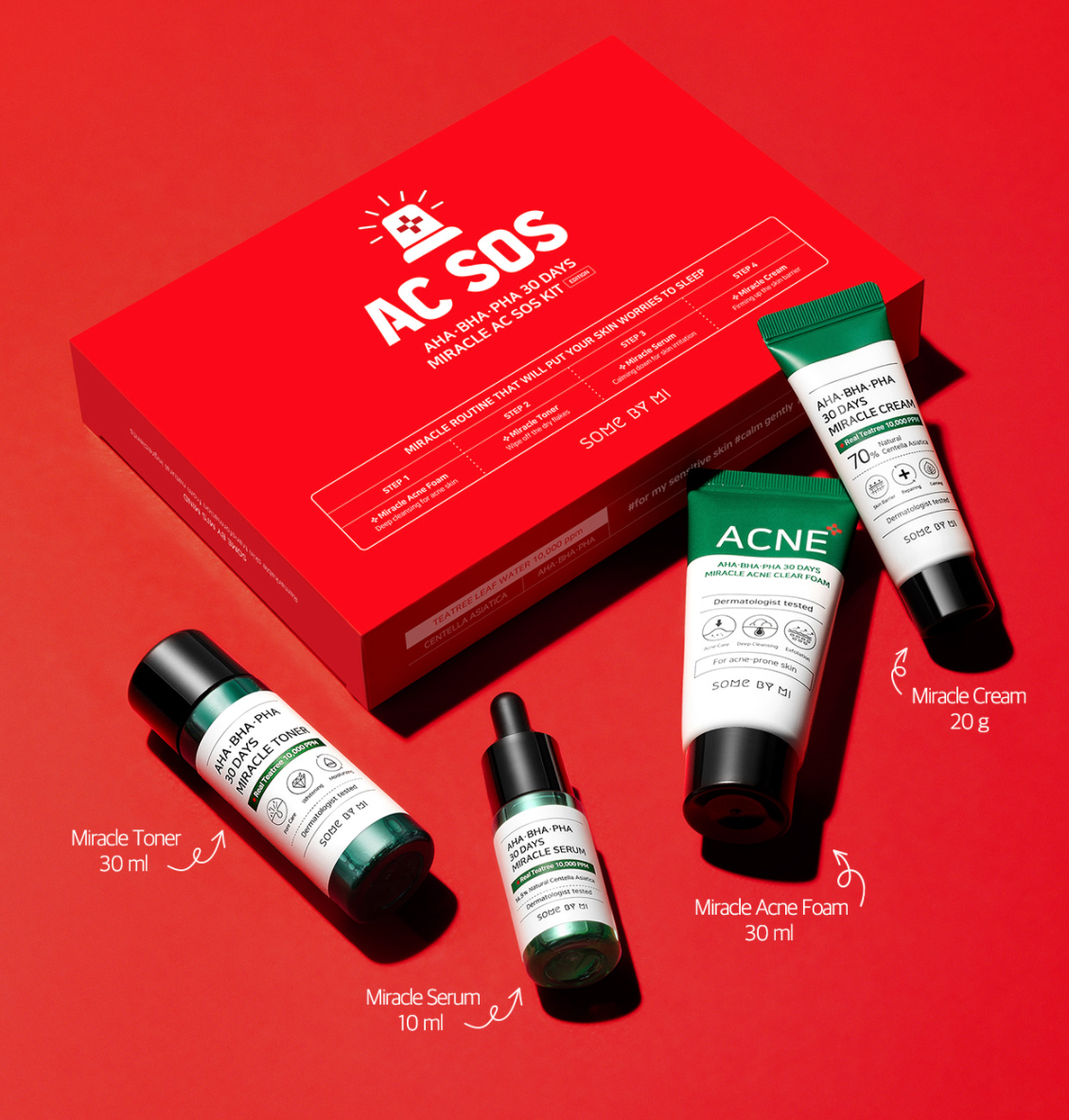 AC SOS AHA BHA PHA 30 Days Miracle AC SOS Kit