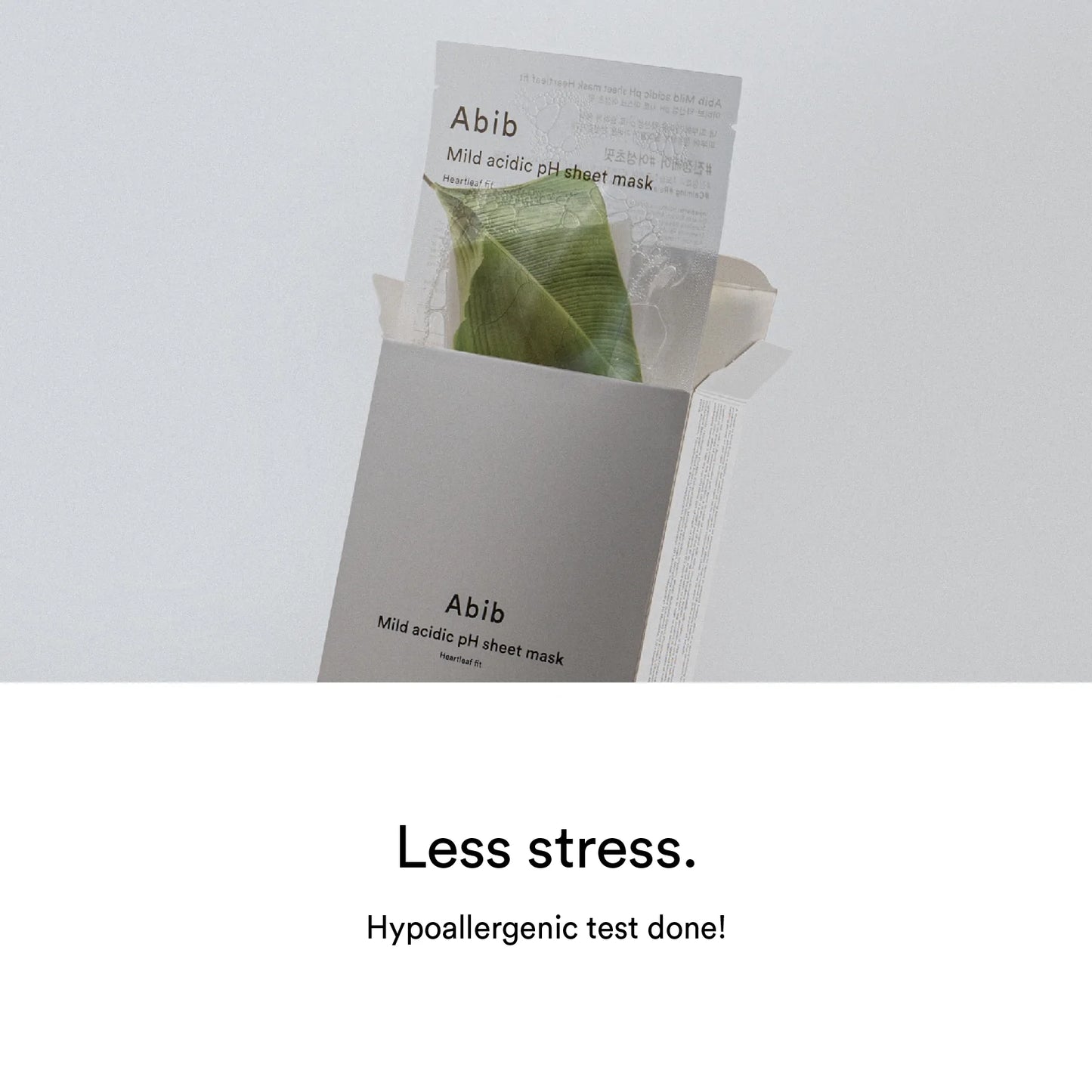 Mild acidic pH sheet mask Heartleaf fit 1pc