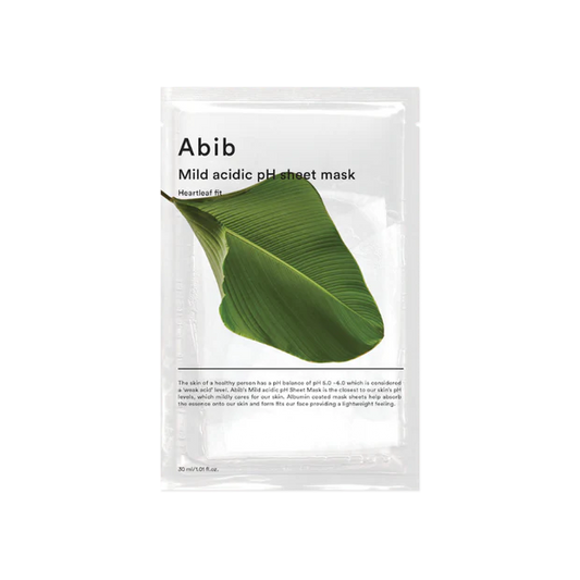 Mild acidic pH sheet mask Heartleaf fit 1pc