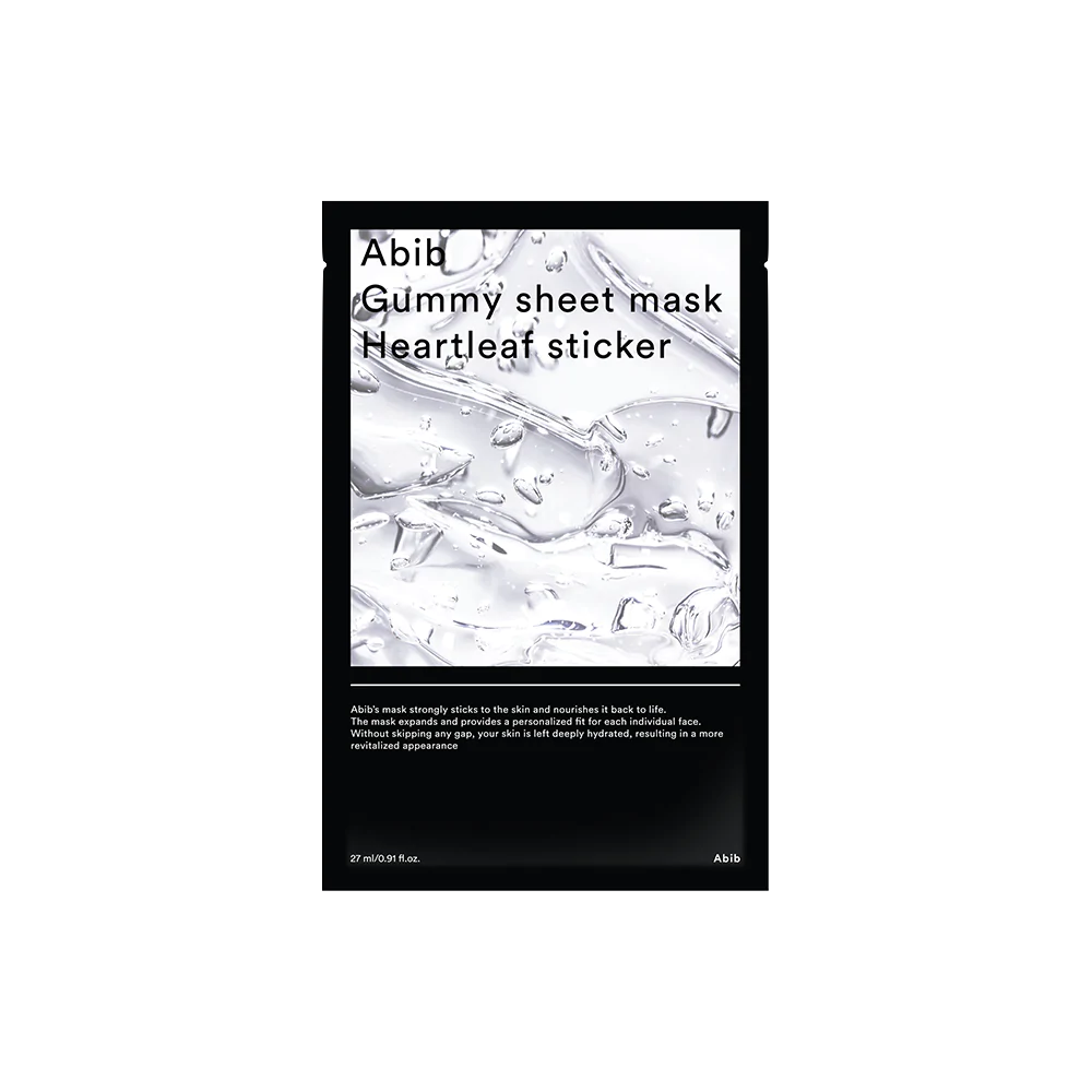 Gummy sheet mask Heartleaf sticker 1pc