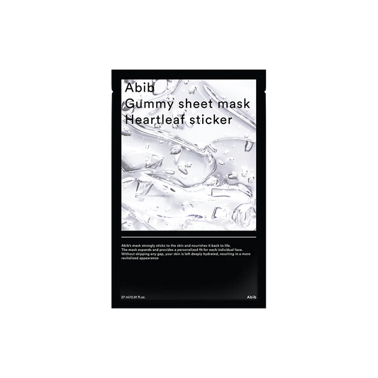 Gummy sheet mask Heartleaf sticker 1pc