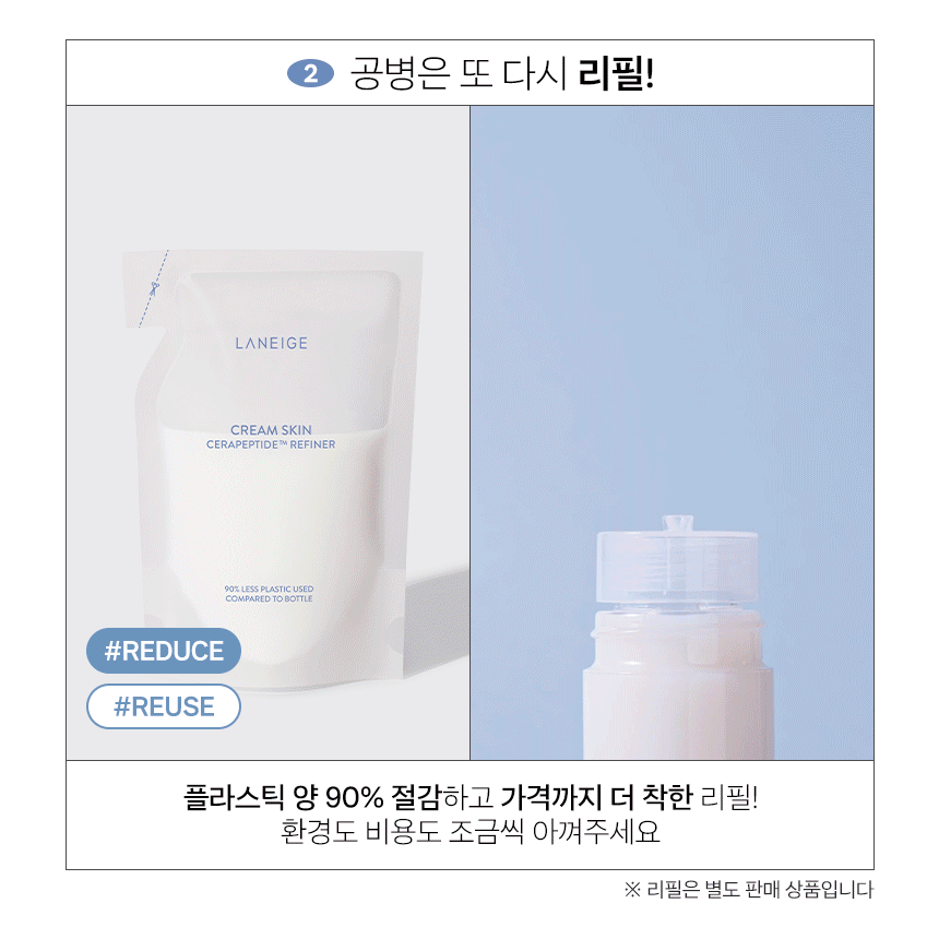 Cream Skin Cerapeptide Refiner Refill Pouch