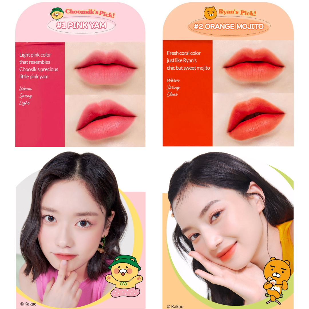 Kakao Friends Limited Edition Fixing Tint 4g (2 shades)