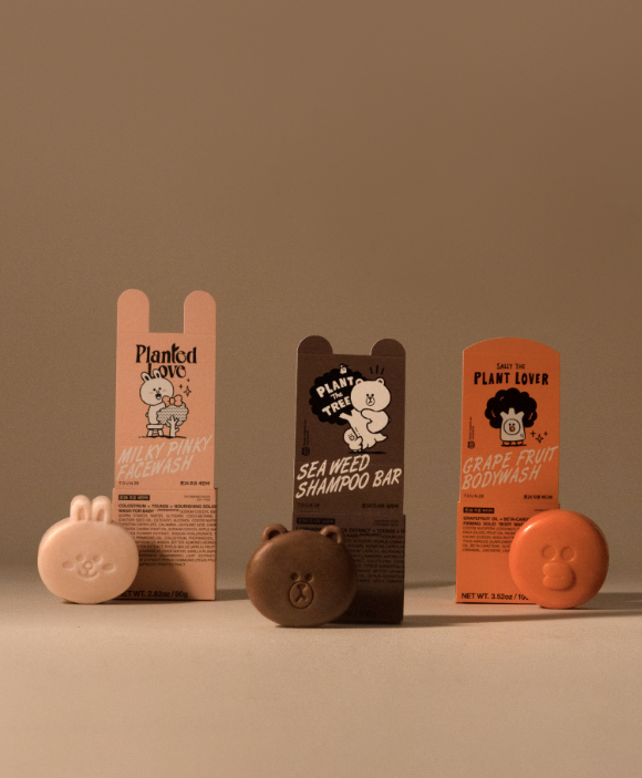 LINE FRIENDS x TOUN28 - Planted Love Milky Pink Face Wash (Connie)