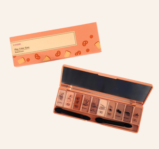 Play Colour Eyes Eyeshadow Palette - BAKE HOUSE - 0.8g x 10 🥐