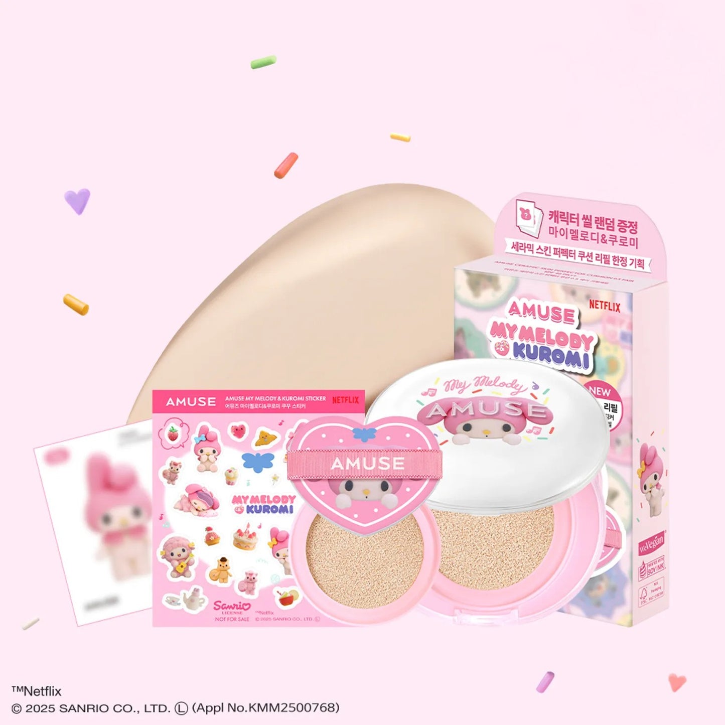 [My Melody Edition] Ceramic Skin Perfector Cushion + Refill (4 shades)