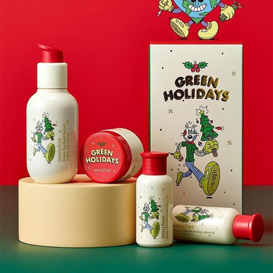 INNISFREE X Steven Harrington Green Holidays Edition 4pc