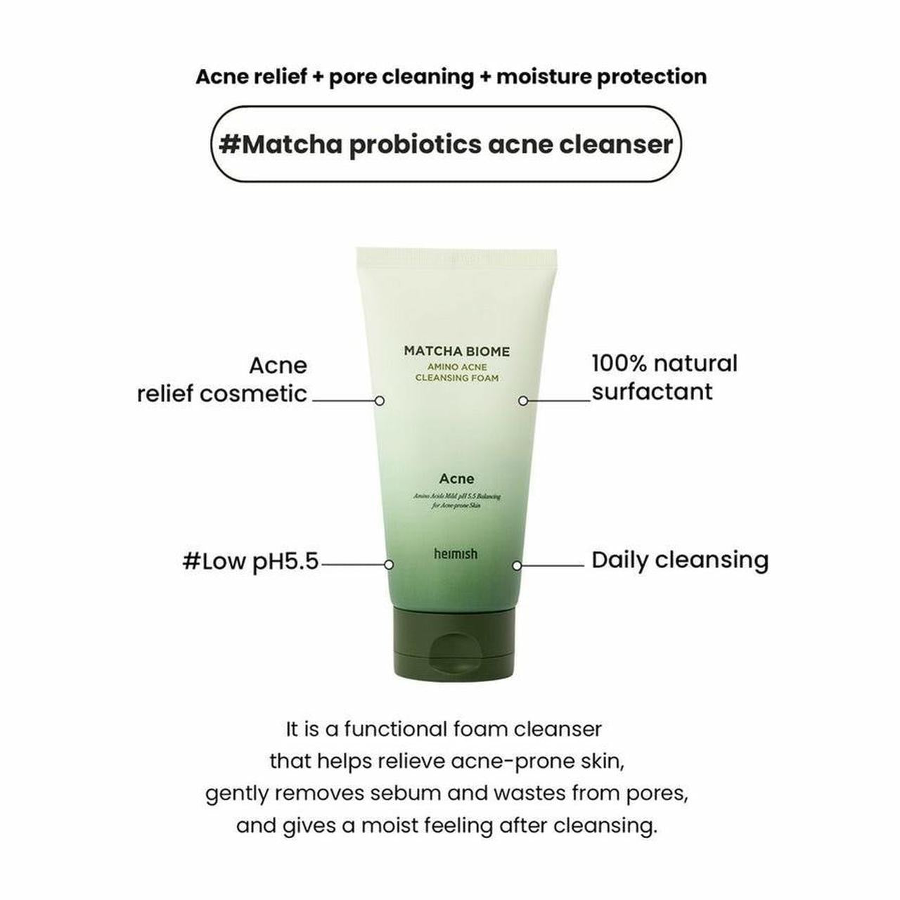 Matcha Biome Amino Acne Cleansing Foam 150g