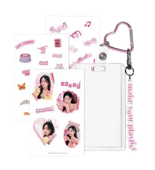 [ETUDE x LE SSERAFIM Kazuha] DIY Cardholder Keyring Set