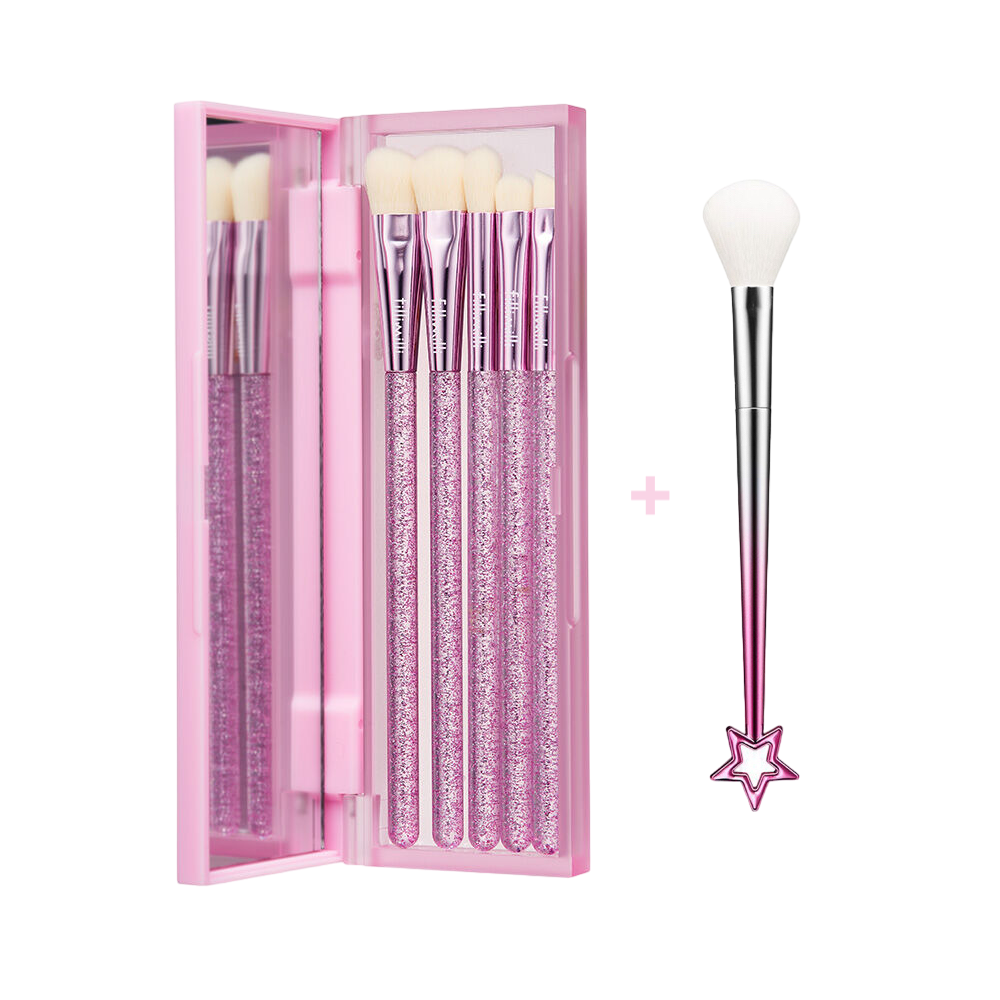 [fillimilli x Secret Jouju] Eye Makeup Brush 5pc Set + Blush Brush