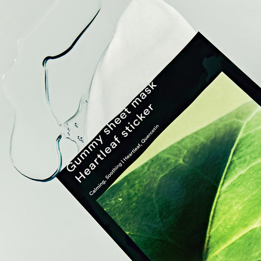 Gummy sheet mask Heartleaf sticker 1pc