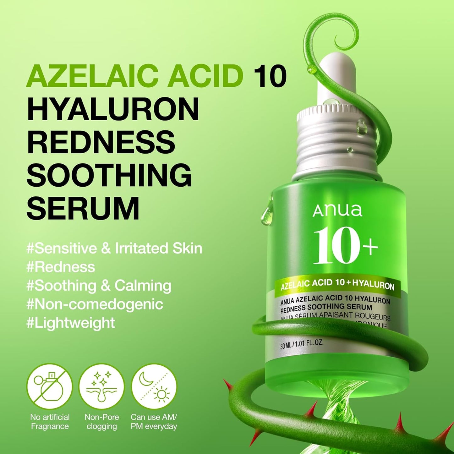 Azelaic Acid 10 Hyaluron Redness Soothing Serum