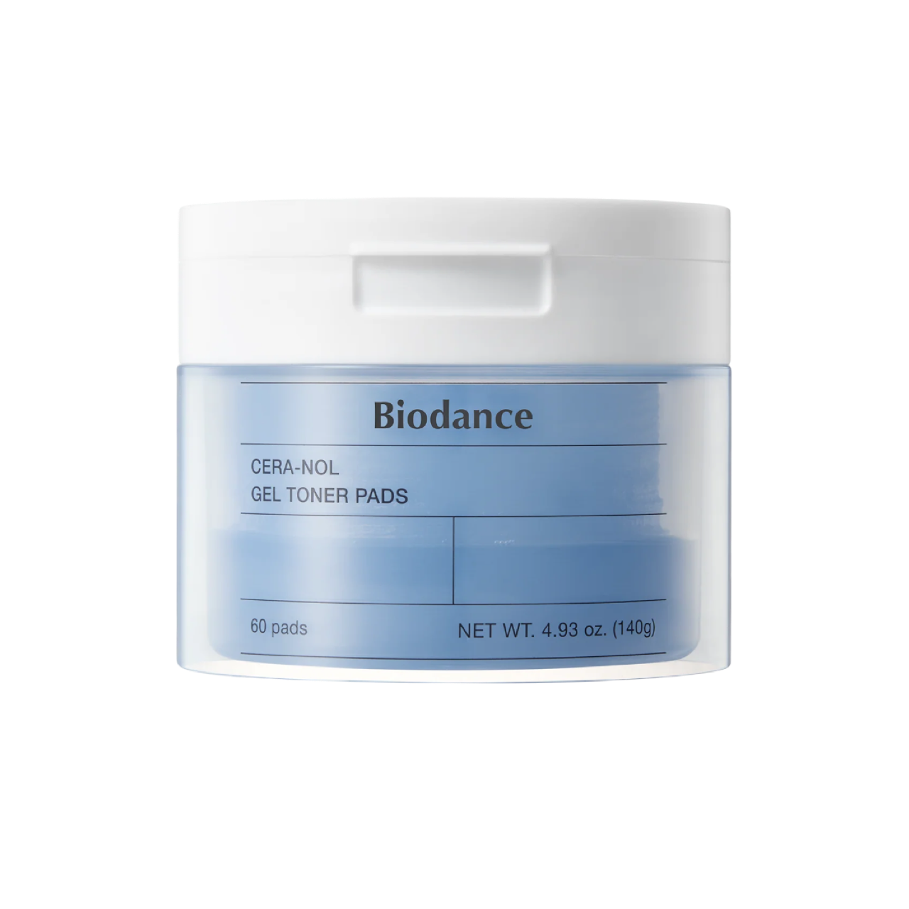 Biodance Cera-Nol Gel Toner Pads packaging on a white background