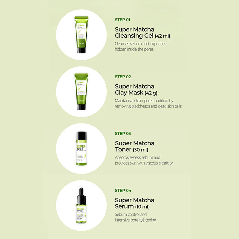 Super Matcha Pore Care Starter Kit 4pc