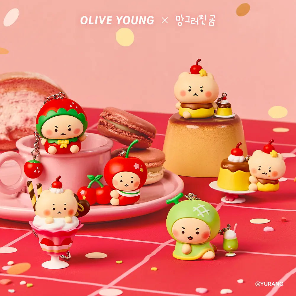 [OLIVEYOUNG x Mangomee] Fruit Sweet Keychain Blind Box (6 types) (pre-order)