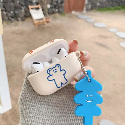 White Teddy AirPods Pro Silicone Case