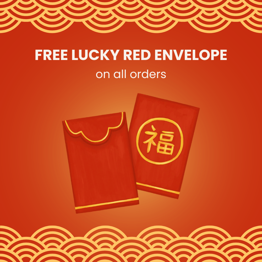free lucky red envelope on all orders celebrate lunar new year with MYKSTYLE K-beauty store