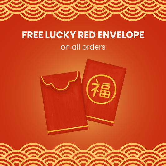 free lucky red envelope on all orders celebrate lunar new year with MYKSTYLE K-beauty store