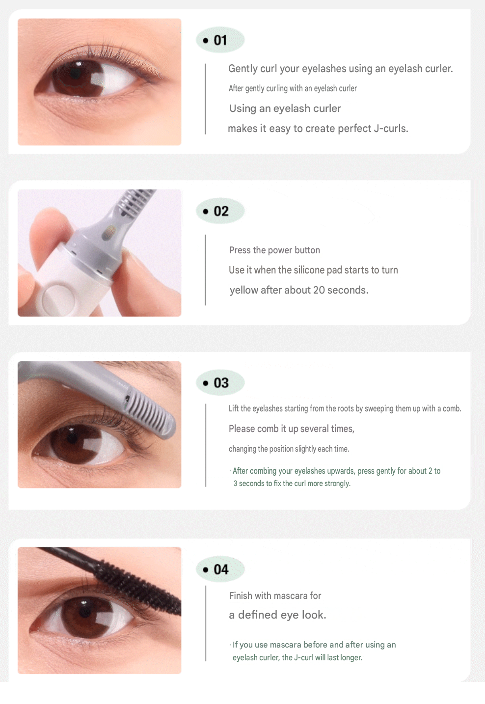 Dual Heated Eyelash Curler - USB type