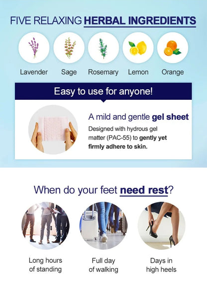 Kyusoku Jikan Patches for Feet (4 sheets)