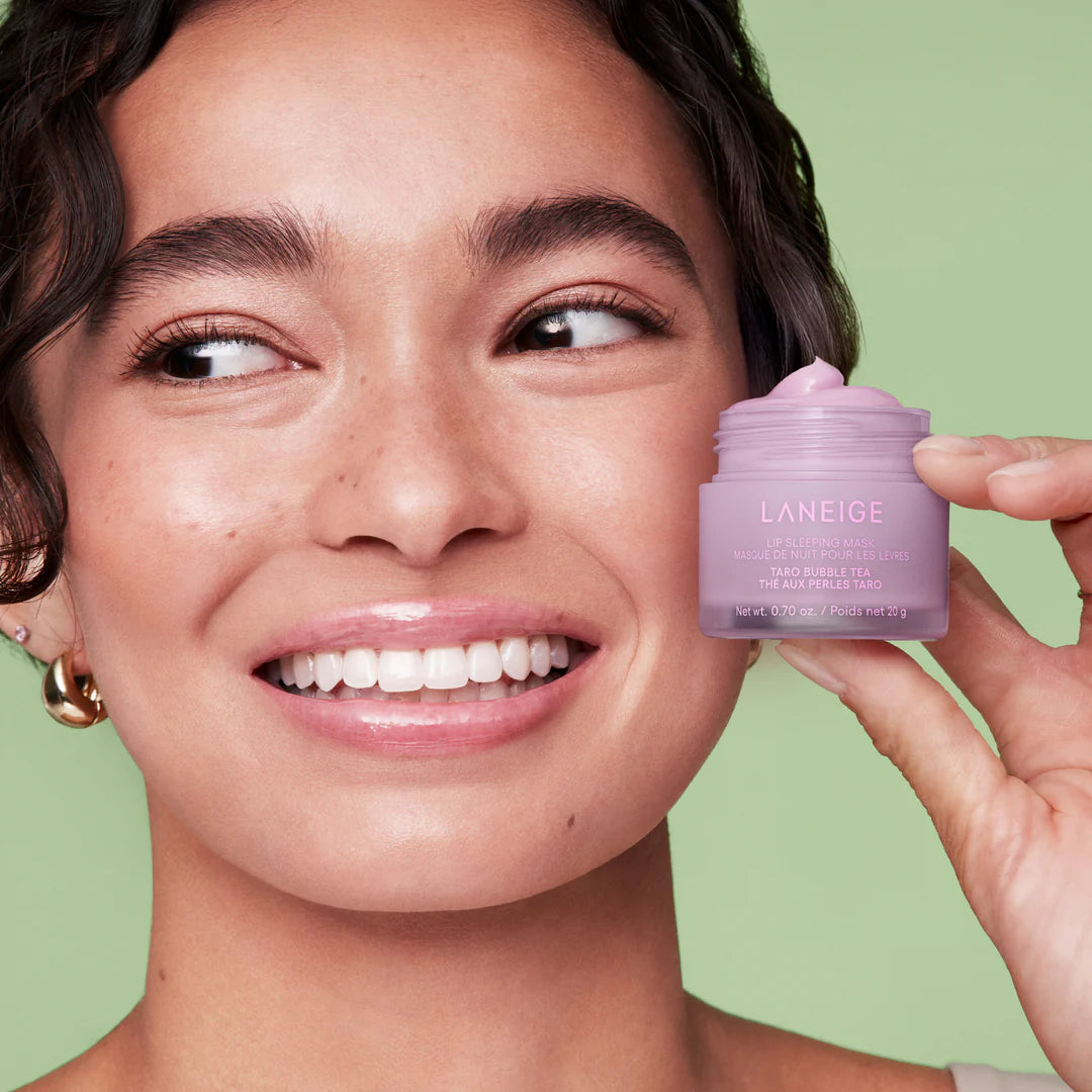 Lip Sleeping Mask - Taro Bubble Tea + keychain