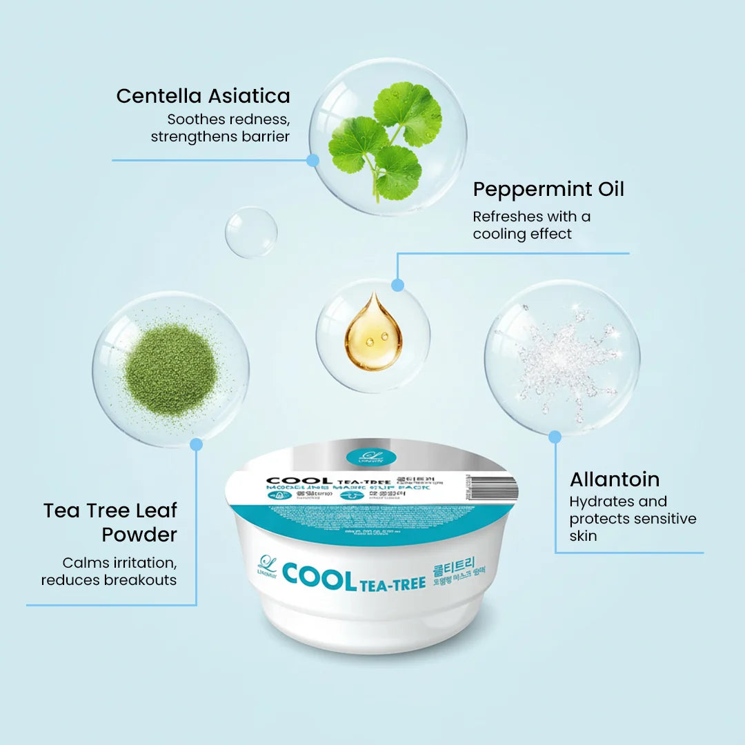 Cool Tea Tree Modeling Mask Cup Pack