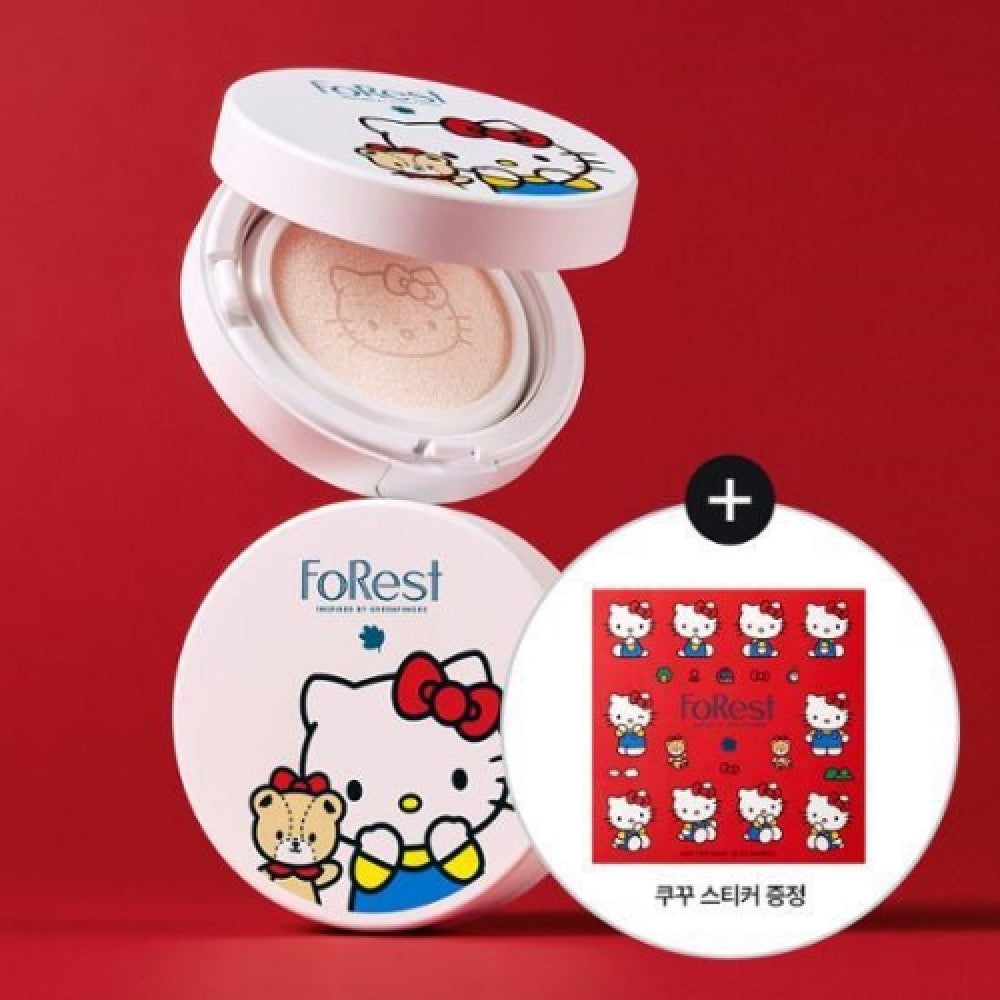 [Hello Kitty Edition] FoRest Multi Defence Sun Cushion + Stickers
