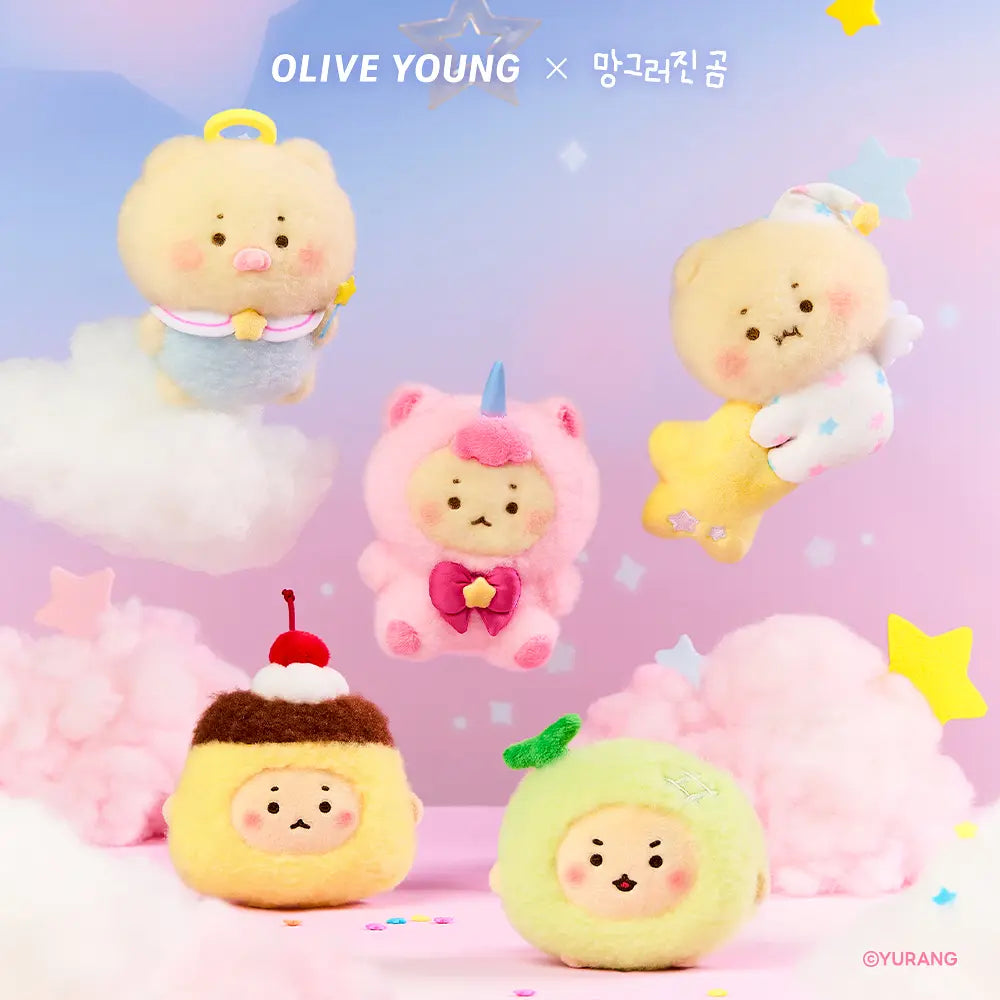 [OLIVEYOUNG × Mangomee] Doll Keyring (5 Types) (pre-order)
