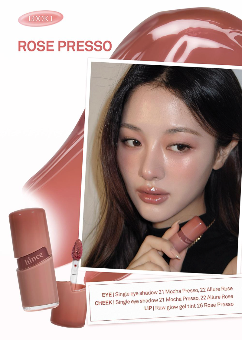 Hince Raw Glow Gel Tint + Raw Glow Dewy Ball Keyring Set 2pc