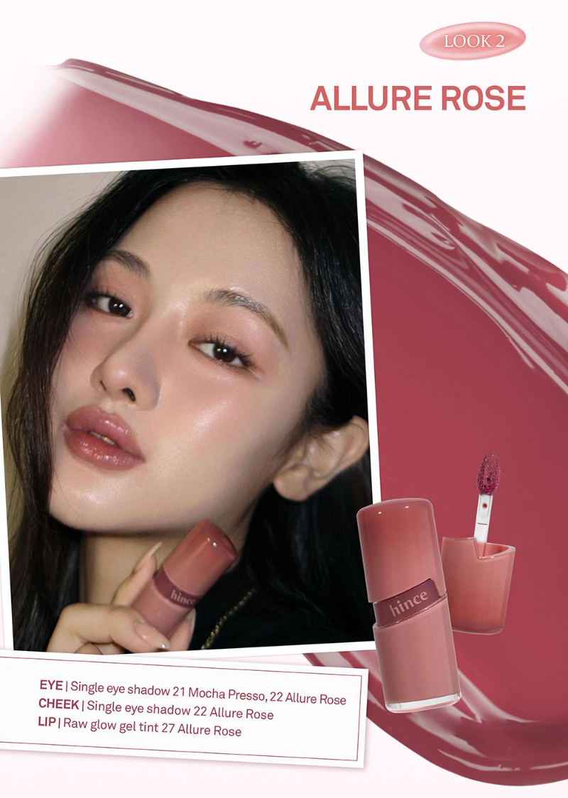 Hince Raw Glow Gel Tint + Raw Glow Dewy Ball Keyring Set 2pc