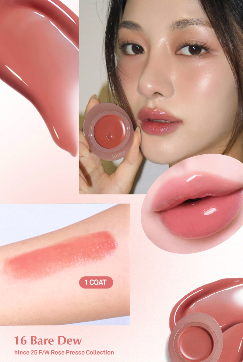 Hince Raw Glow Gel Tint + Raw Glow Dewy Ball Keyring Set 2pc