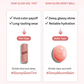 Hince Raw Glow Gel Tint + Raw Glow Dewy Ball Keyring Set 2pc