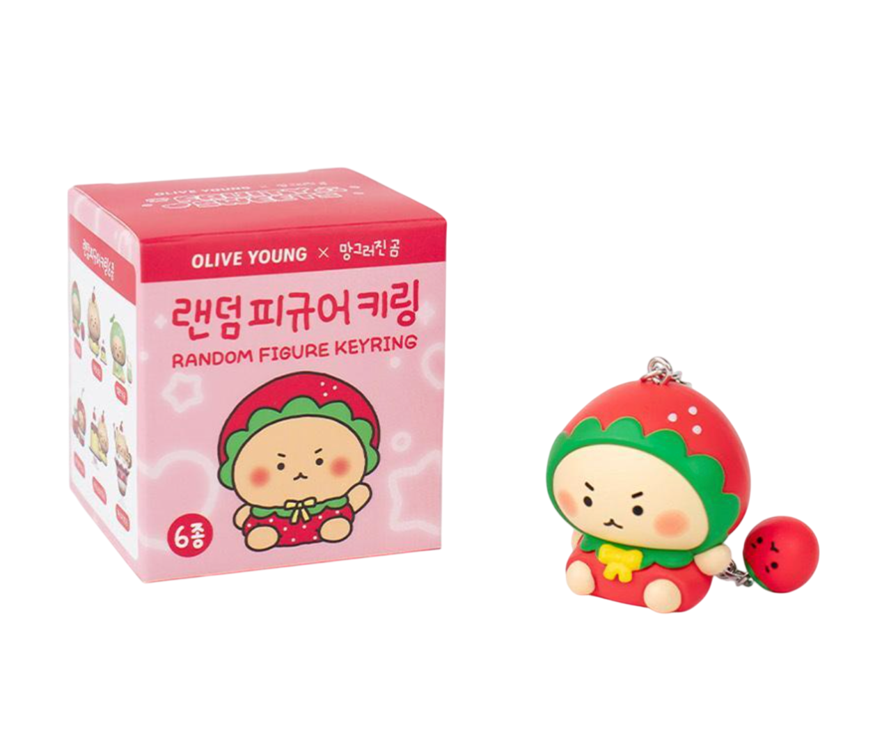 [OLIVEYOUNG x Mangomee] Fruit Sweet Keychain Blind Box (6 types) (pre-order)
