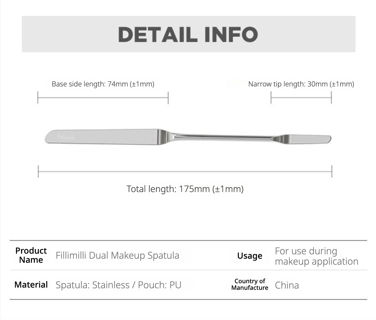 Dual Make up Spatula (Renewal)