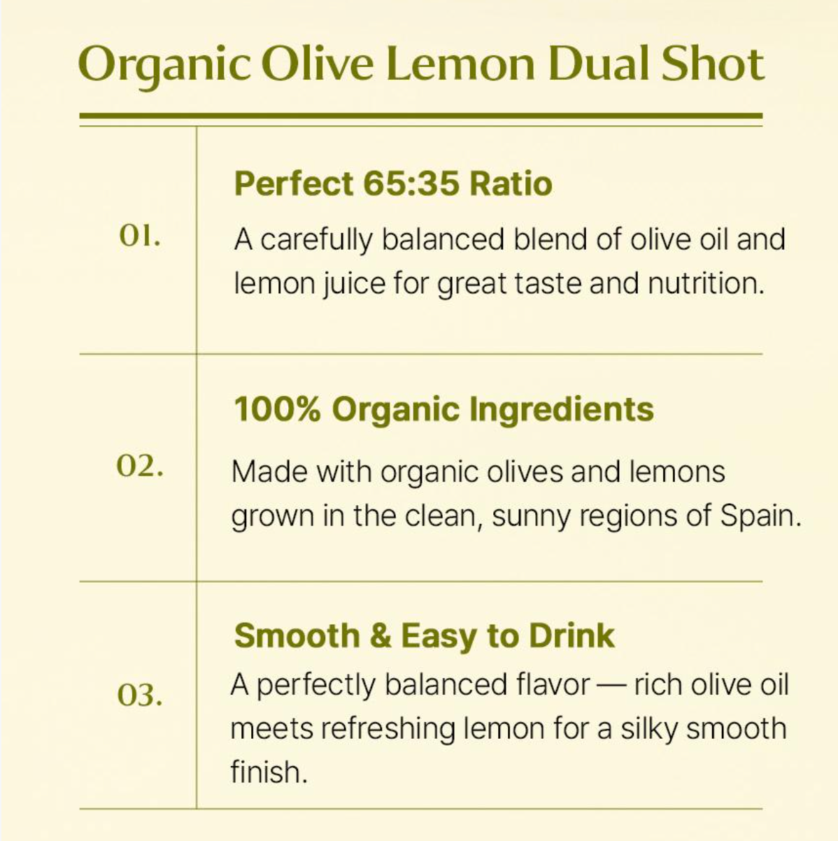 Olive Lemon Dual Shot