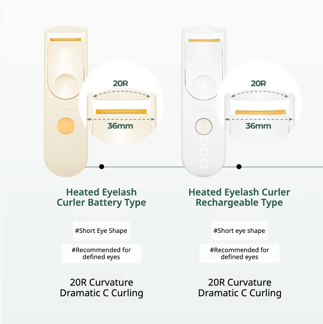 Heating Eyelash Curler - Rechargeable USB C (20R)